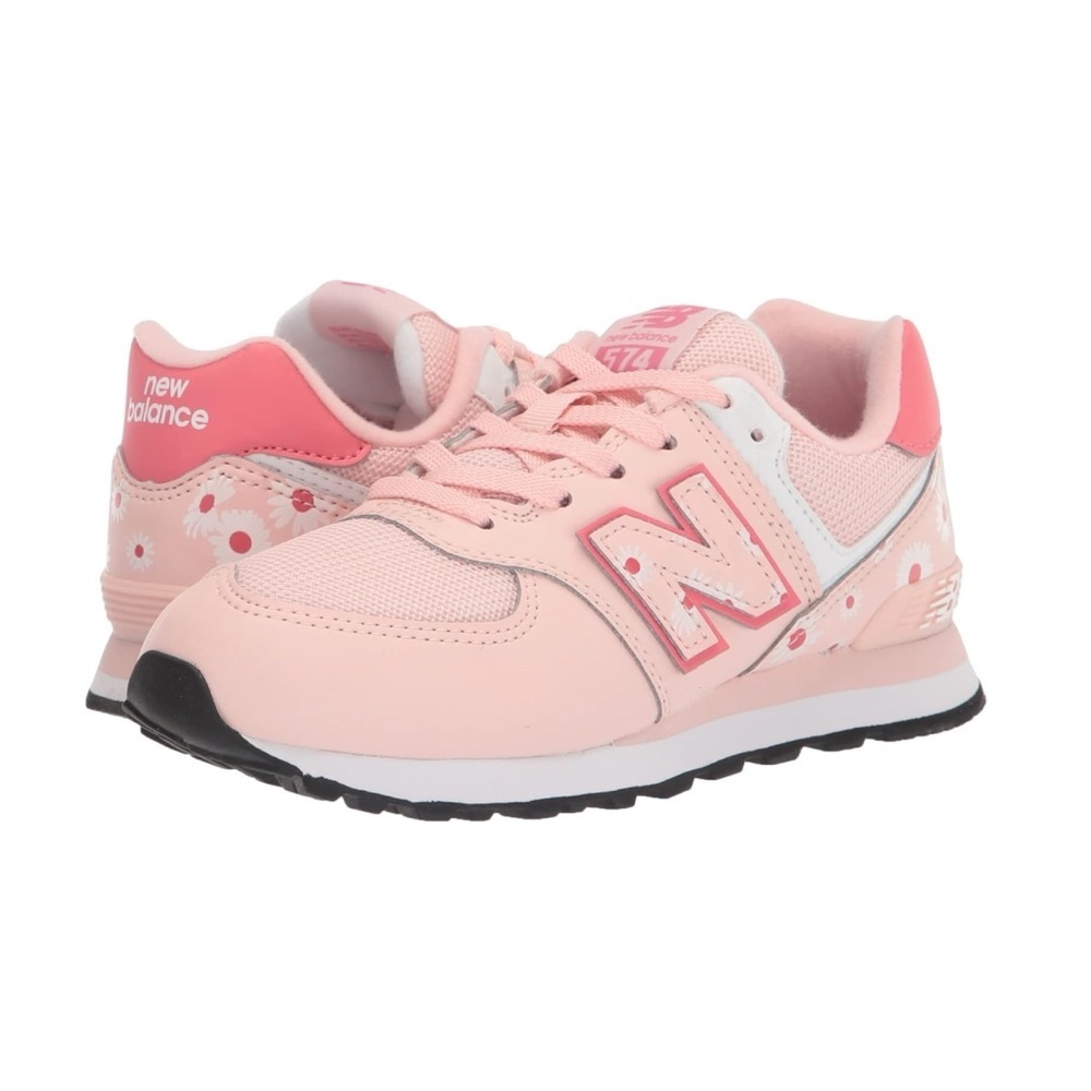 New Balance 574 Floral Big Kids Size 6 Daisy Flower Pink Haze Sneakers Shoes​​